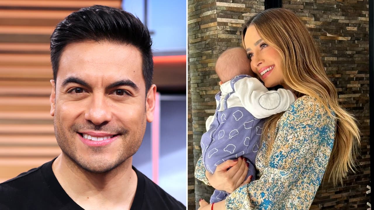 Hijo de Carlos Rivera solo tiene dos años y ya sabe que su papá sale en la televisión