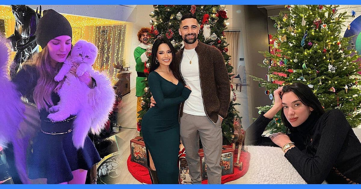 Belinda, Becky G y Dua Lipa celebrarón así la navidad