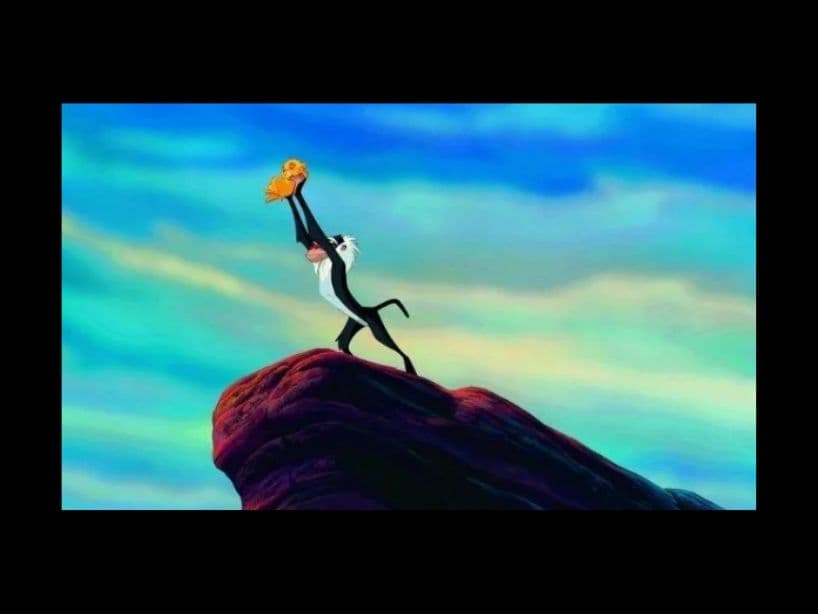 Una de las imágenes más populares en los últimos años es aquella en la que se presenta a Simba en la película El Rey León (1994).Con esta imagen es imposible no oír sonar la canción "Ciclo Sin Fin".