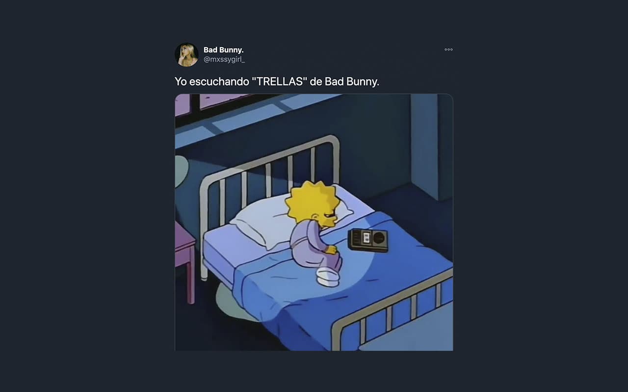 Para demostrar que realmente hace lo que le da la gana, Bad Bunny grabó "Trellas" y en redes sociales ese tema fue comparado con algo con lo que seguramente grabaría León Larregui, vocalista de Zoé.