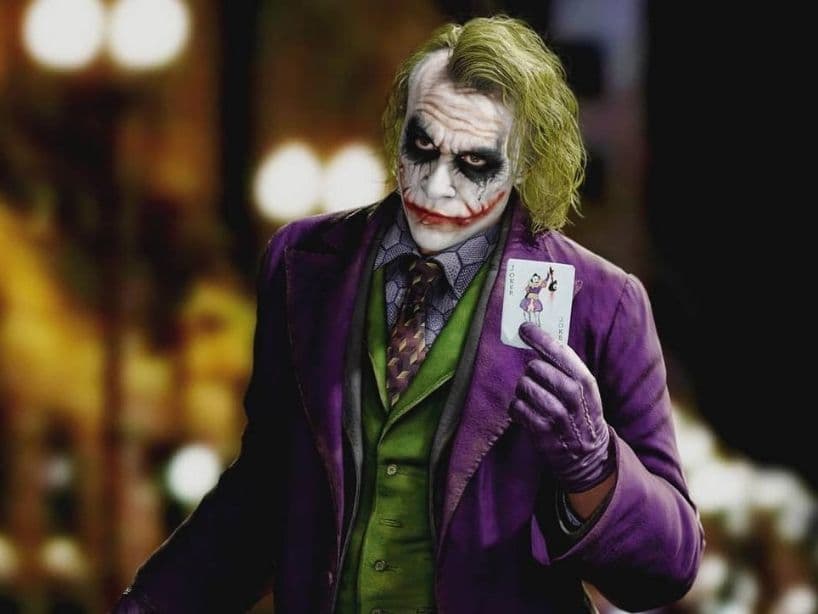 Las caricaturas no son lo único que el ilustrador ha recreado de forma digital, esta imagen del Guasón, de 'Batman: el caballero de la noche', también es obra de él.