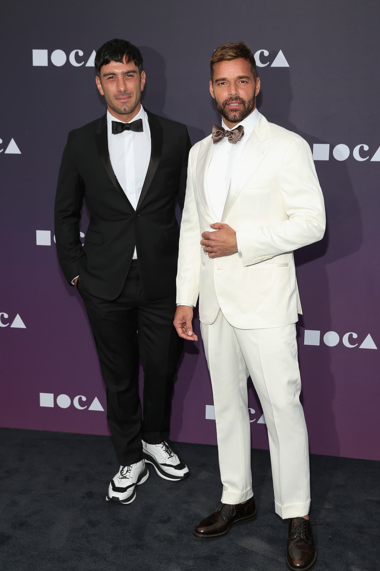 Jwan Yosef and Ricky Martin attend the 2019 MOCA benefit at the Geffen Contemporary on Saturday, May 18, 2019 in Los Angeles. (Photo by Mark Von Holden/AP Images)
