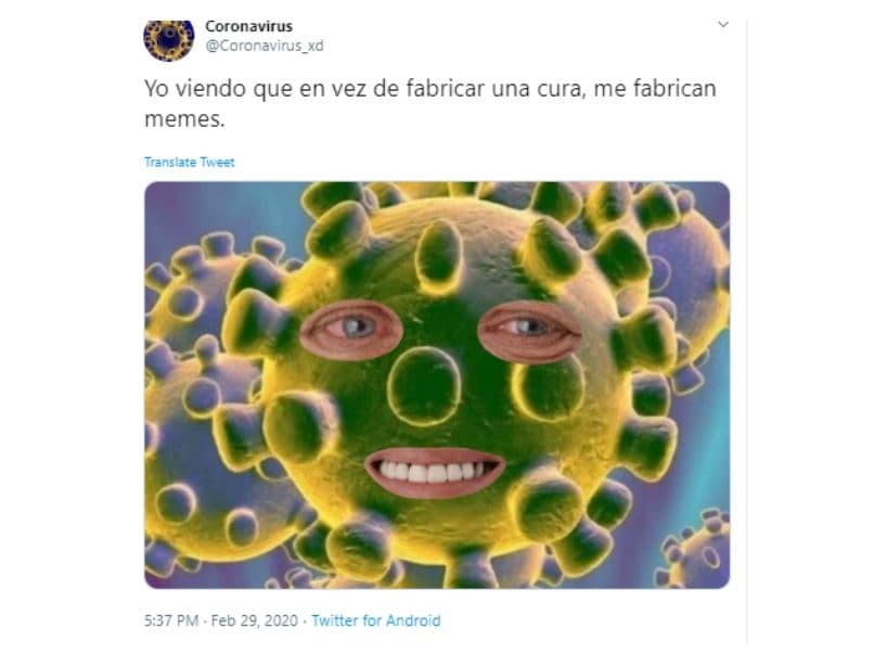Y aunque es una situación delicada, en redes sociales abundan memes sobre el coronavirus.