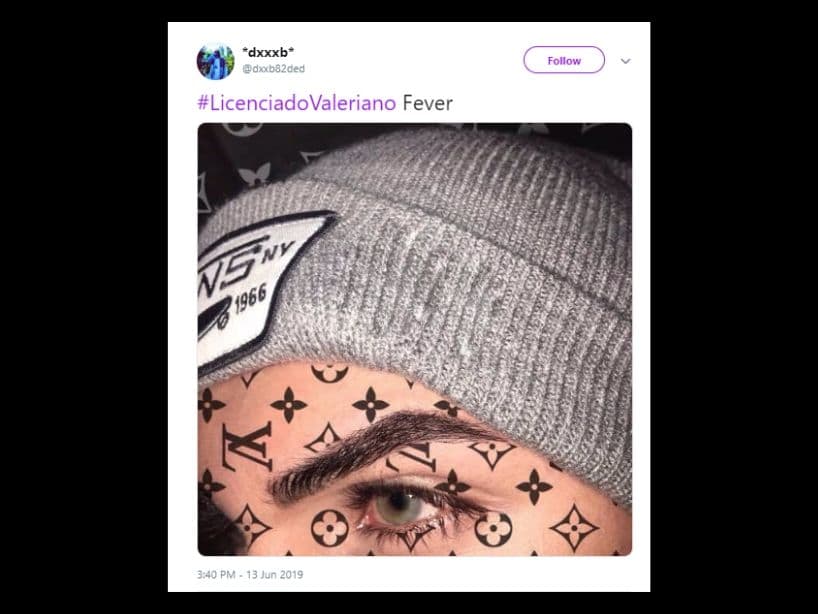 La idea del Licenciado Valeriano llegó hasta los tatuajes.