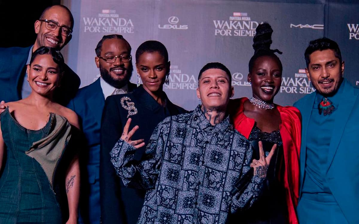 Santa Fe Klan participó en la banda sonora en la película "Black Panther: Wakanda Forever" (20222)