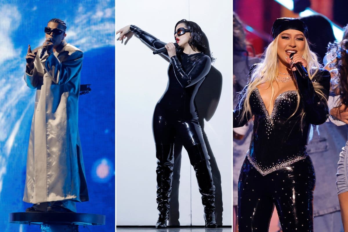 Rauw Alejandro, Rosalía y Christina Aguilera en los Latin Grammy 2022