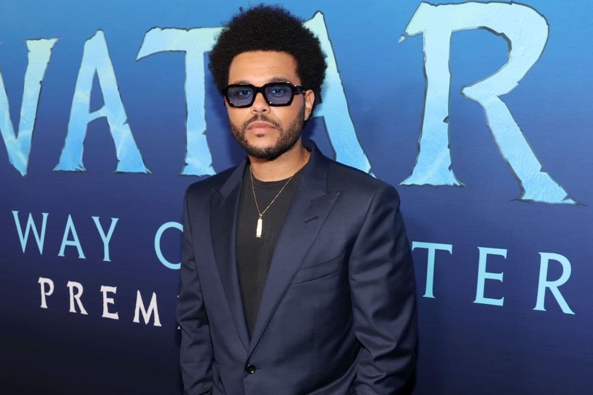 The Weeknd en la premiere de 'Avatar: Way of the Water'