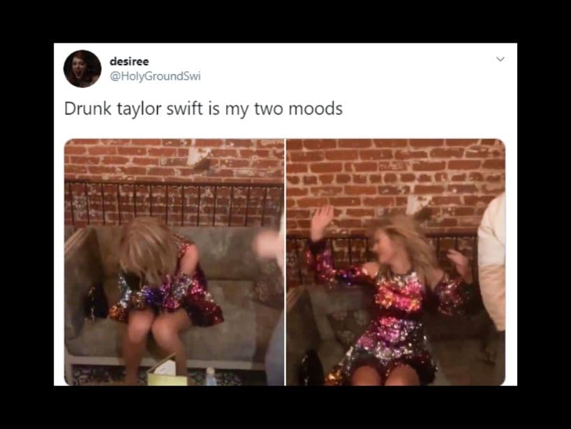 1. La cantante aparece con sus coestrellas del videoclip “You Need To Calm Down”, pues se encontraban celebrando que obtuvieron 10 nominaciones en los MTV Video Music Awards.