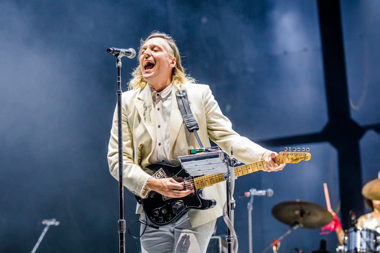 Arcade Fire en concierto, en el 2016