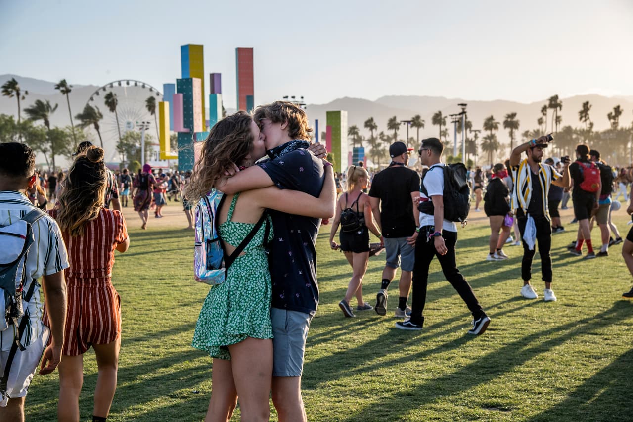 Festival goers attend the Coachella Music & Arts Festival at the Empire Polo Club on Saturday, April 20, 2019, in Indio, Calif. (Photo by Amy Harris/Invision/AP)