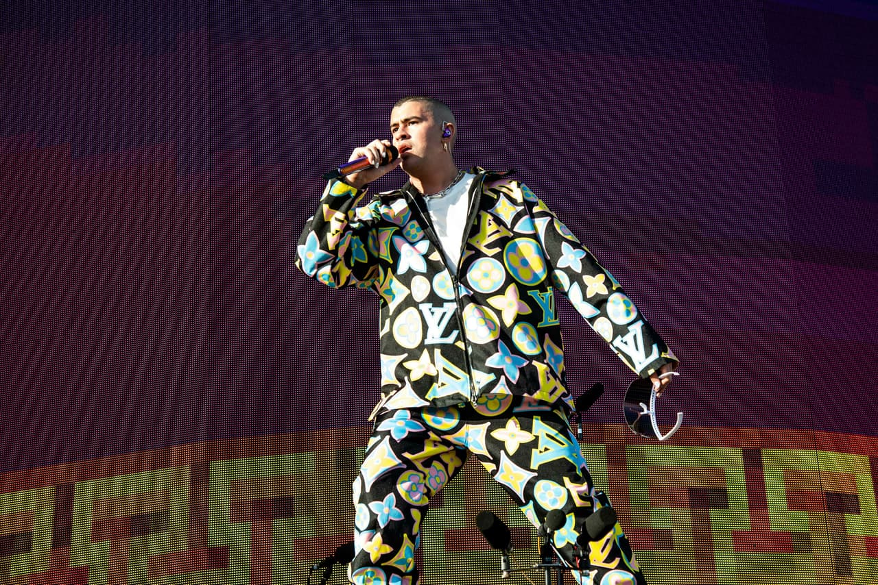 Bad Bunny performs at the Coachella Music & Arts Festival at the Empire Polo Club on Sunday, April 14, 2019, in Indio, Calif. (Photo by Amy Harris/Invision/AP)