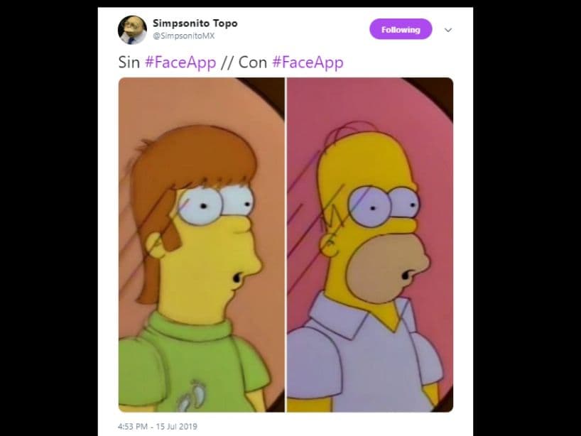 Algunos memes compararon a Homero Simpson de joven con la versión de aduto y sin cabello.