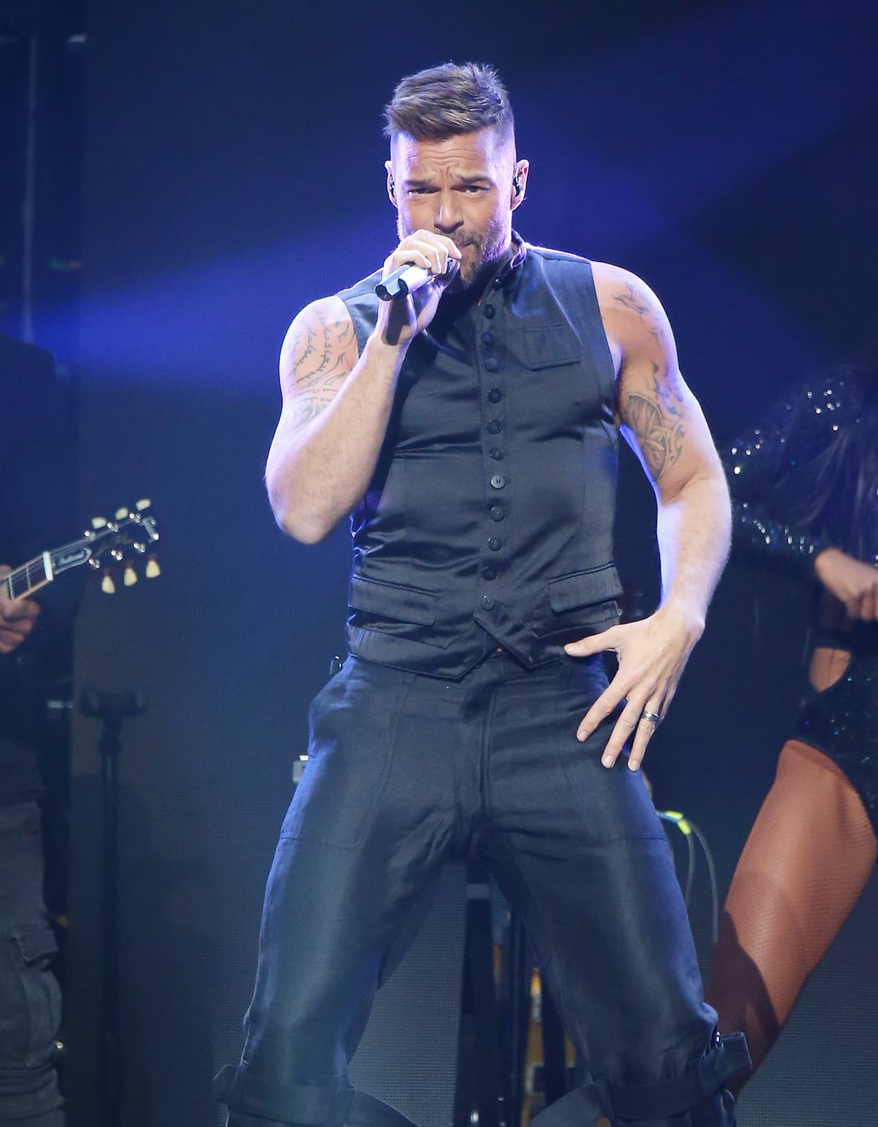 LAS VEGAS, NV - JANUARY 27: Ricky Martin performs onstage during Calibash Las Vegas at T-Mobile Arena on January 27, 2018 in Las Vegas, Nevada. (Photo by Michael Tran/Getty Images)