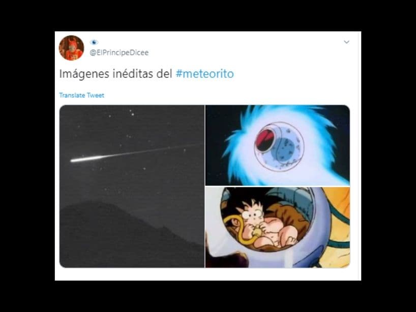 Los fans del anime, Dragon Ball, soñaron que fuera Goku el que estuviera llegando en esa rayo de luz. Esperemos no sean “los temibles saiyajin”.