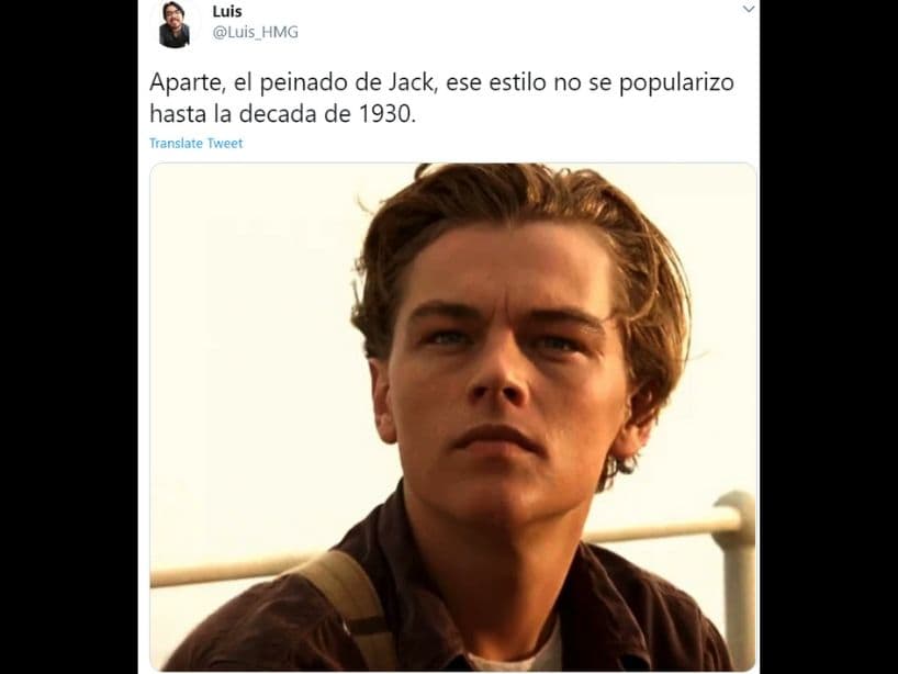 Incluso se mete un poco en la moda, mostrando que el estilo de peinado en realidad se popularizó hasta 1930.