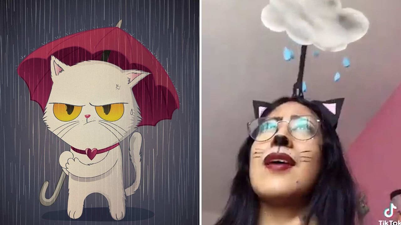 Jóvenes demuestran su ingenio para crear su disfraz de ‘La Gata Bajo La Lluvia’