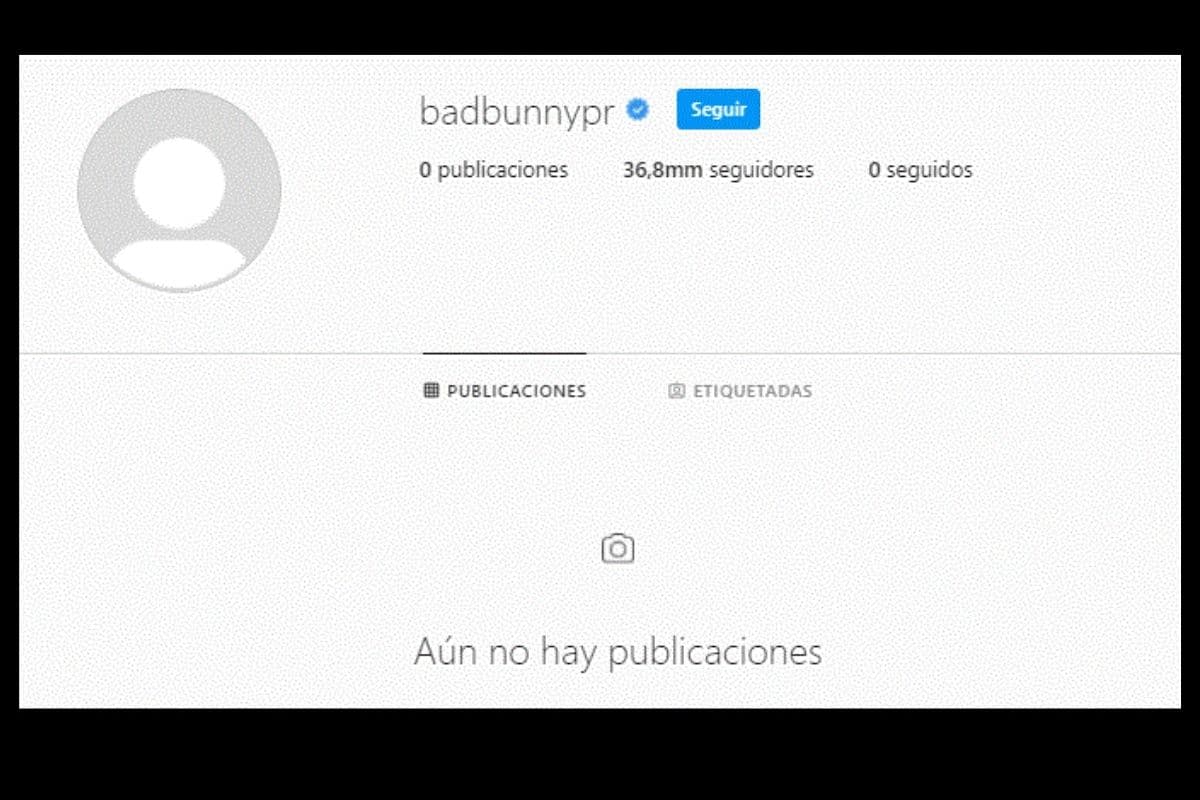 Bad Bunny borró todo de su Instagram y los fans están sorprendidos