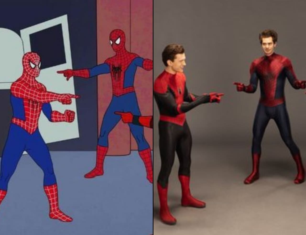 Sony recrea el meme de Spider-Man con Tobey Maguire, Andrew Garfield y Tom Holland.