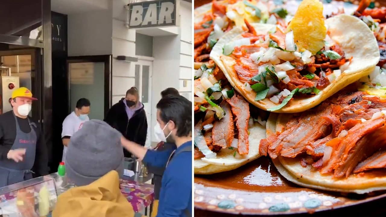 Los tacos al pastor causan tanto alboroto en Alemania que hasta hacen fila para poder comerlos