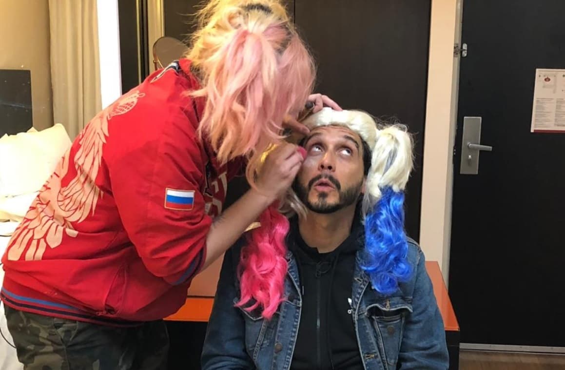 Brigitte Grey maquilla a Poncho Maciel como mujer