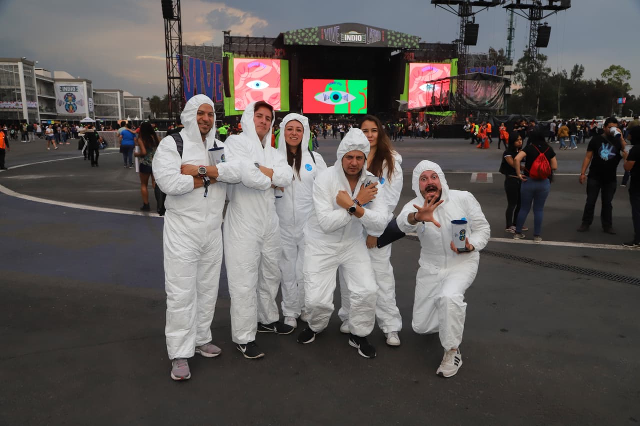 Mascarillas, trajes especial y tapabocas fueron algunas de las cosas especiales que se vio durante la edición 21 del festival.