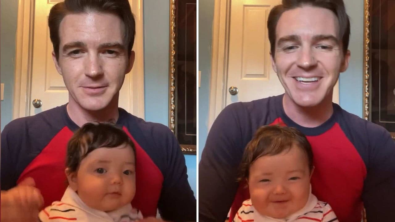 Drake Bell presenta a su bebé y aparece tocando el piano junto a él