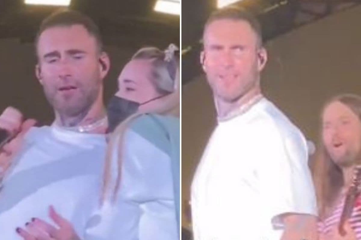 Adam Levine de Maroon 5 recibió críticas por su reacción con una fan