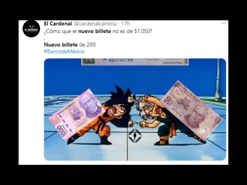 Éste contará con la imagen de Miguel Hidalgo y José María Morelos, en vez Sor Juana Inés de la Cruz. El último billete con una imagen femenina, será retirado.