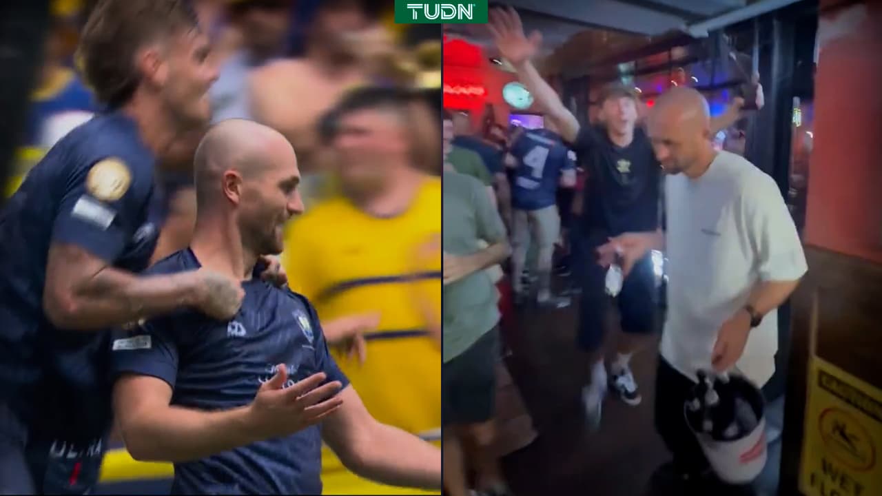 Recrean gol del maestro del Auckland a Boca con cubeta de cervezas