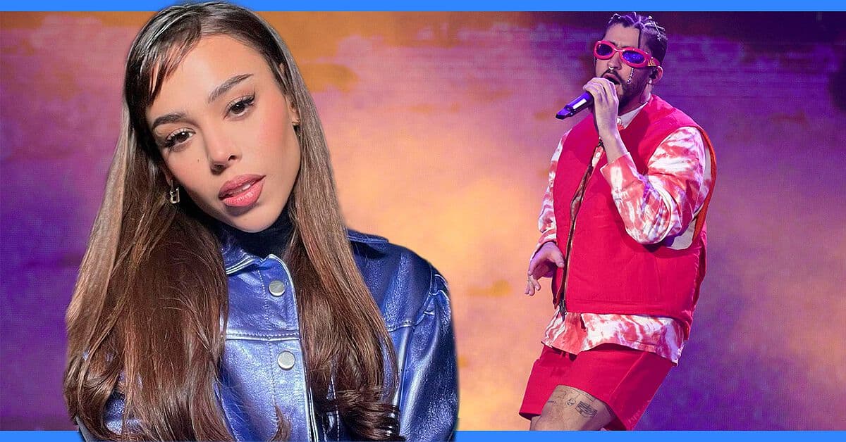 Danna Paola le canta 'Callaíta' a Alex Hoyer en concierto de Bad Bunny
