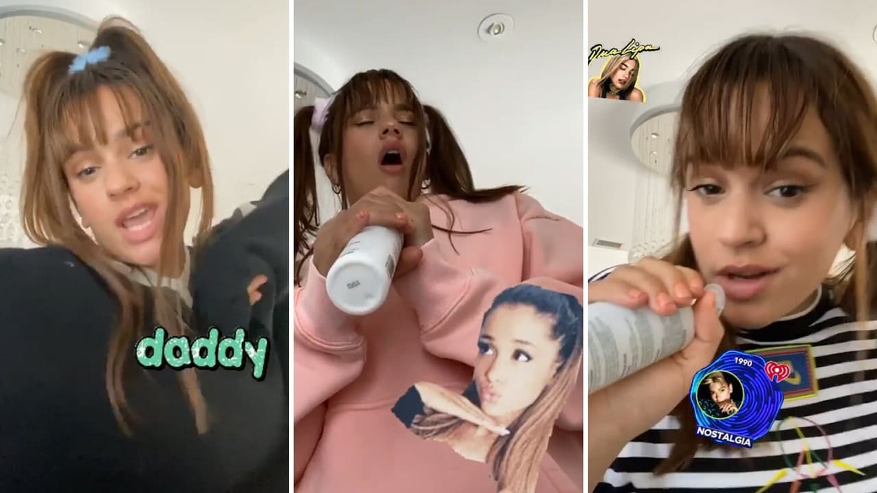 Video: Rosalía hace karaoke en casa con canciones de Daddy Yankee, Ariana Grande, Billie Eilish y más artistas