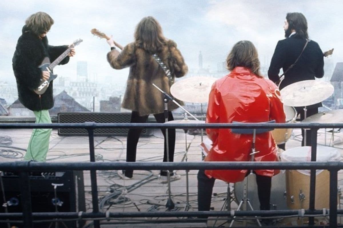 The Beatles en la azotea de Apple Records