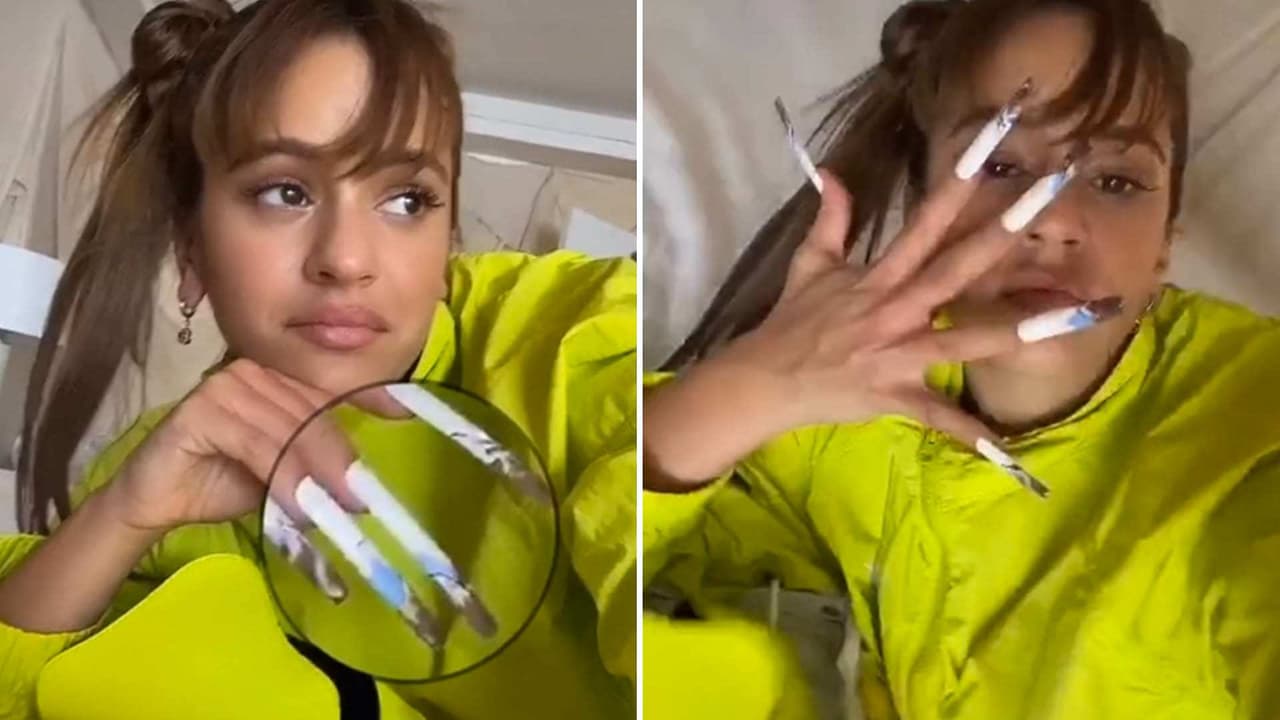 El mensaje oculto que Rosalía publicó sobre sus uñas en TikTok (VIDEO)