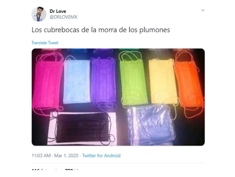 Ya hasta existen cubrebocas de colores para todo tipo de gustos, aunque sepamos que no son eficientes contra el coronavirus.