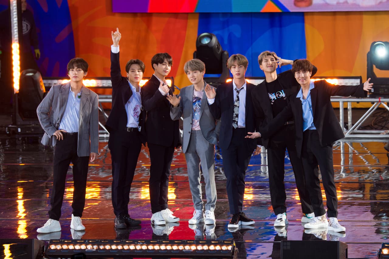 South Korean boy band BTS perform on ABC's "Good Morning America at Rumsey Playfield/SummerStage in Central Park on Wednesday, May 15, 2019, in New York. (Photo by Scott Roth/Invision/AP)