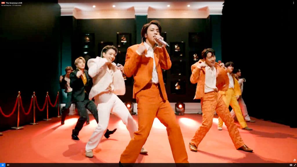 BTS en los premios Grammy, 2021