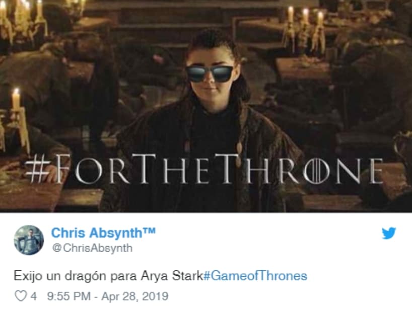 El tercer capítulo de la octava y última temporada Game of Thrones tuvo a Arya Stark como protagonista; fue tan épico que merece su propio dragón