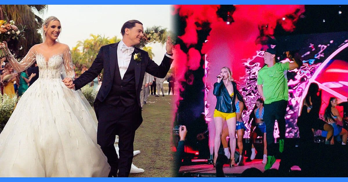 Lele Pons y Guaynaa cantan juntos en el escenario como marido y mujer