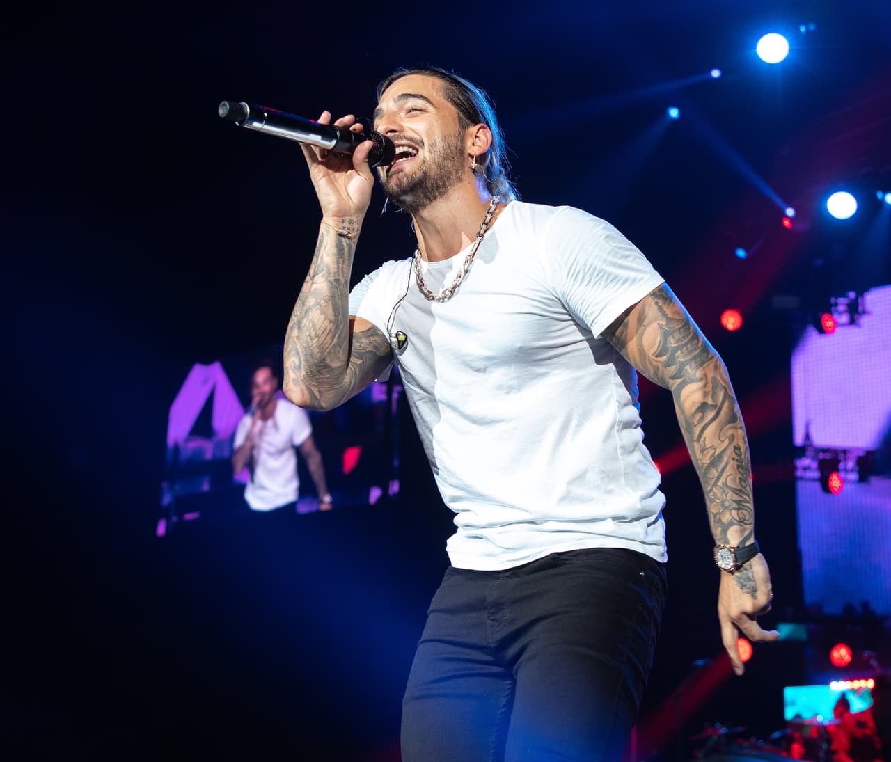 Maluma presenta concierto en Miami, Florida, en diciembre 2018