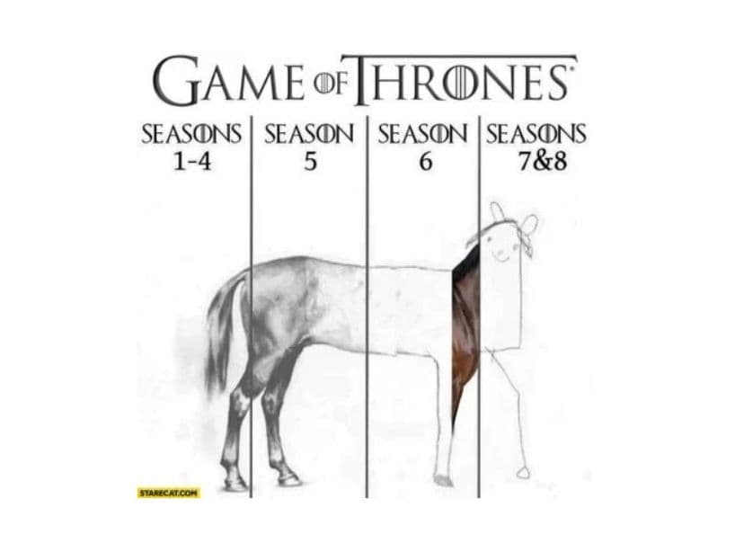 Después de ocho años, Game of Thrones ha terminado. Sin embargo, a los fans no les gustó el final de temporada y lo demostraron con memes.