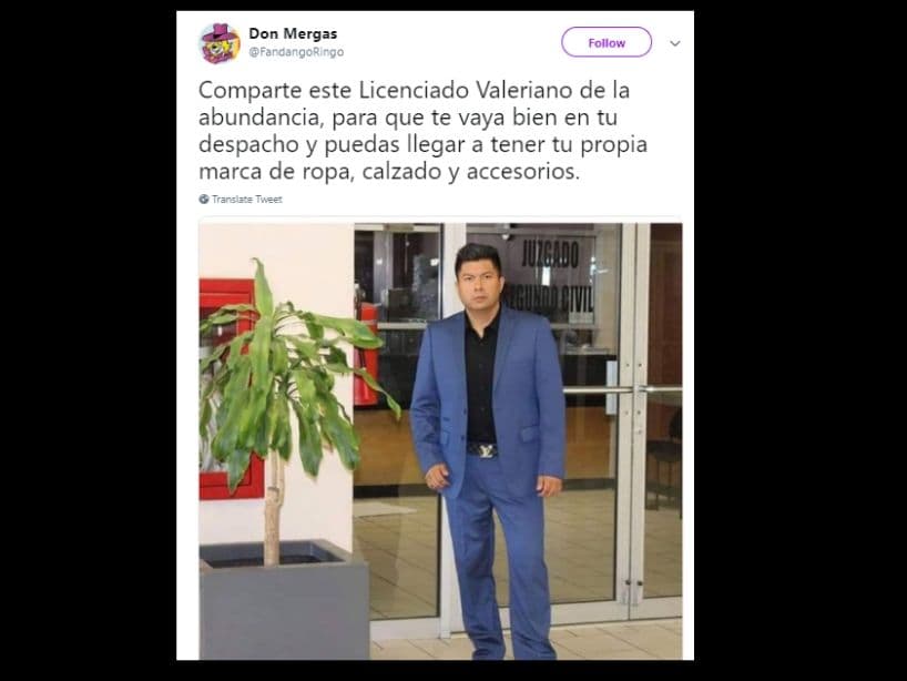 A partir de la publicación, usuarios en redes sociales aseguraron que compartir las imágenes del Licenciado es de buena suerte.