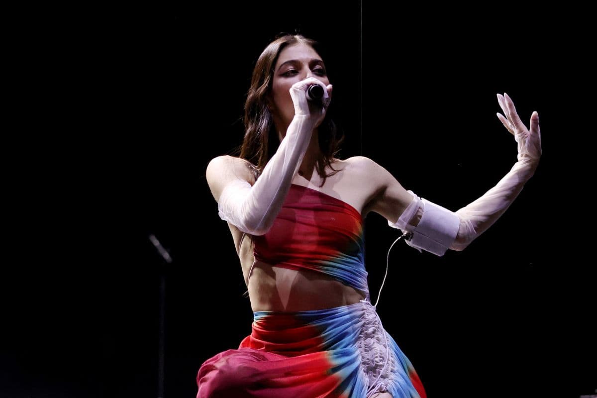 Dua Lipa en el Future Nostalgia tour en el T-Mobile Arena el 25 de Marzo 2022 en Las Vegas, Nevada