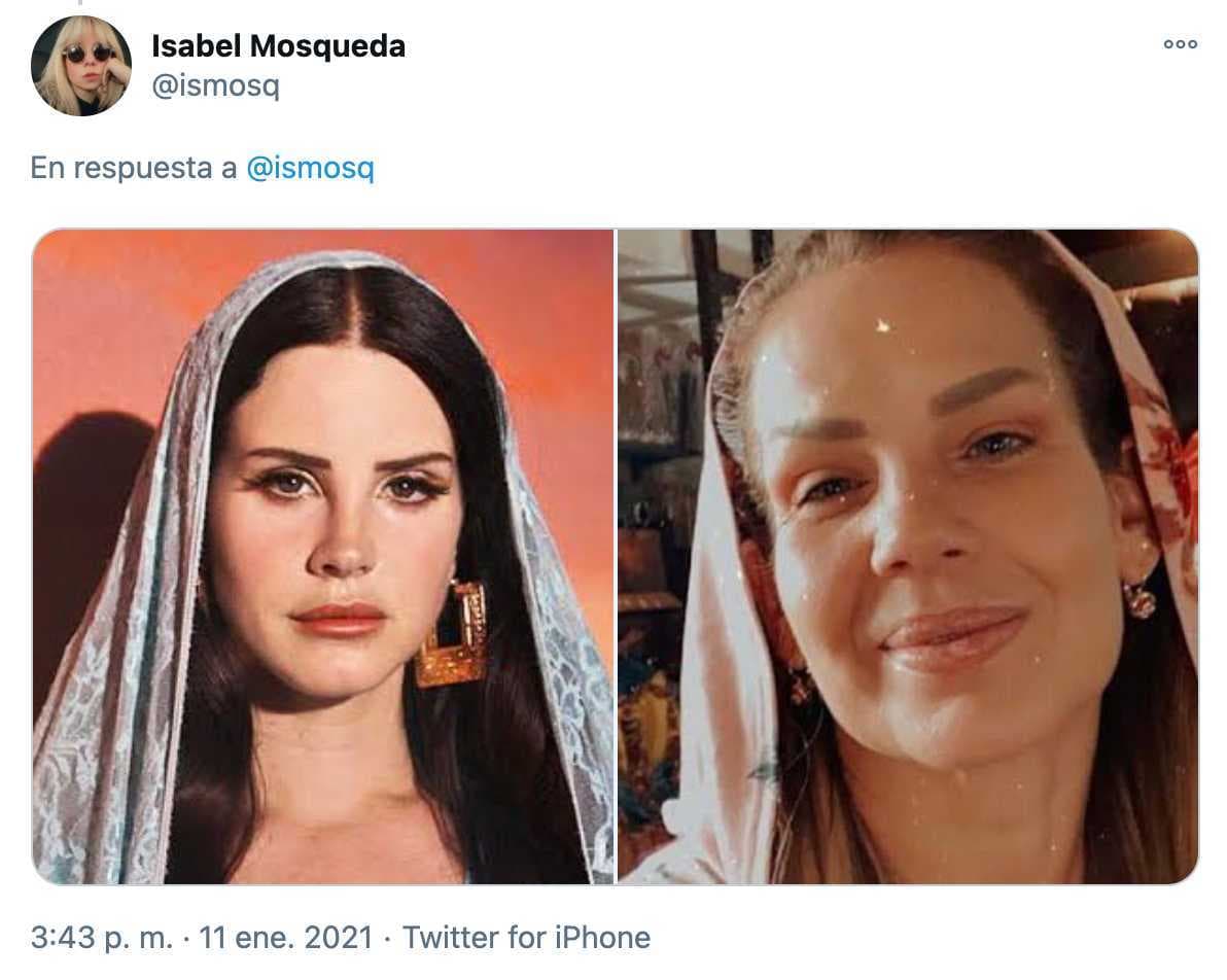 Lana del Rey le "copia" su estilo a Niurka Marcos.