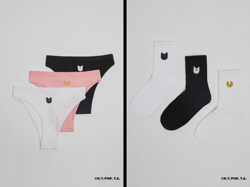 Ropa y accesorios diseñados por Bershka, inspirados en el popular anime de los 90, Sailor Moon.