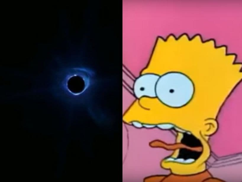 Los Simpson predijeron el agujero negro de Fortnite.
