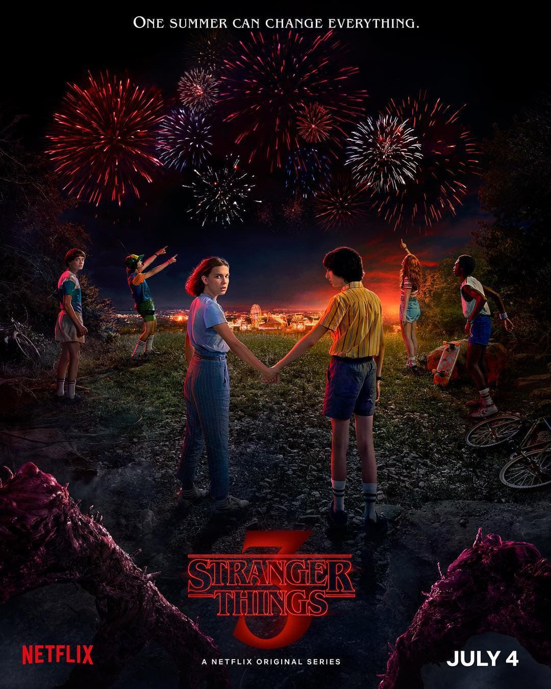 Póster oficial de la temporada 3 de Stranger Things