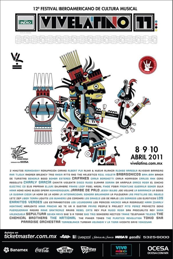 Por segunda ocasión consecutiva el Festival Iberoamericano de Cultura Musical tendría tres fechas consecutivas. El Vive Latino continuaría con los grandes line ups.