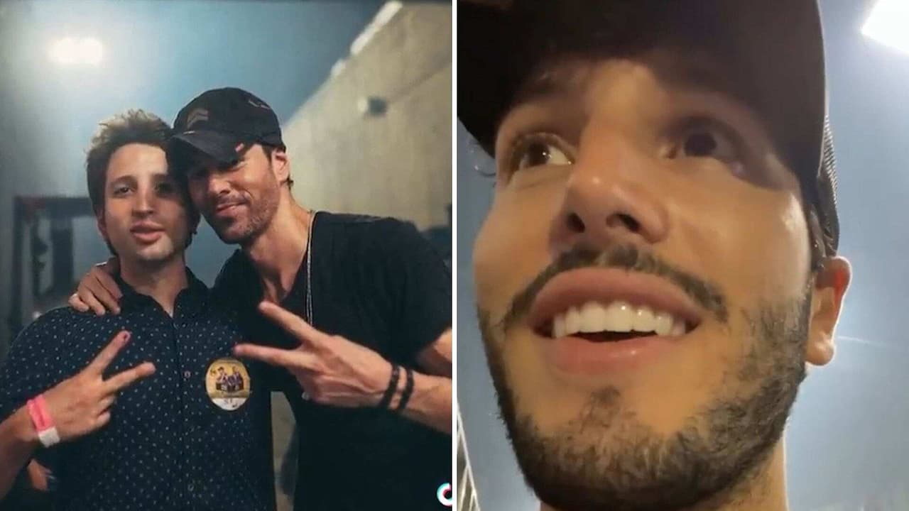 Sebastián Yatra cumple el sueño de su hermano y le presenta a Enrique Iglesias