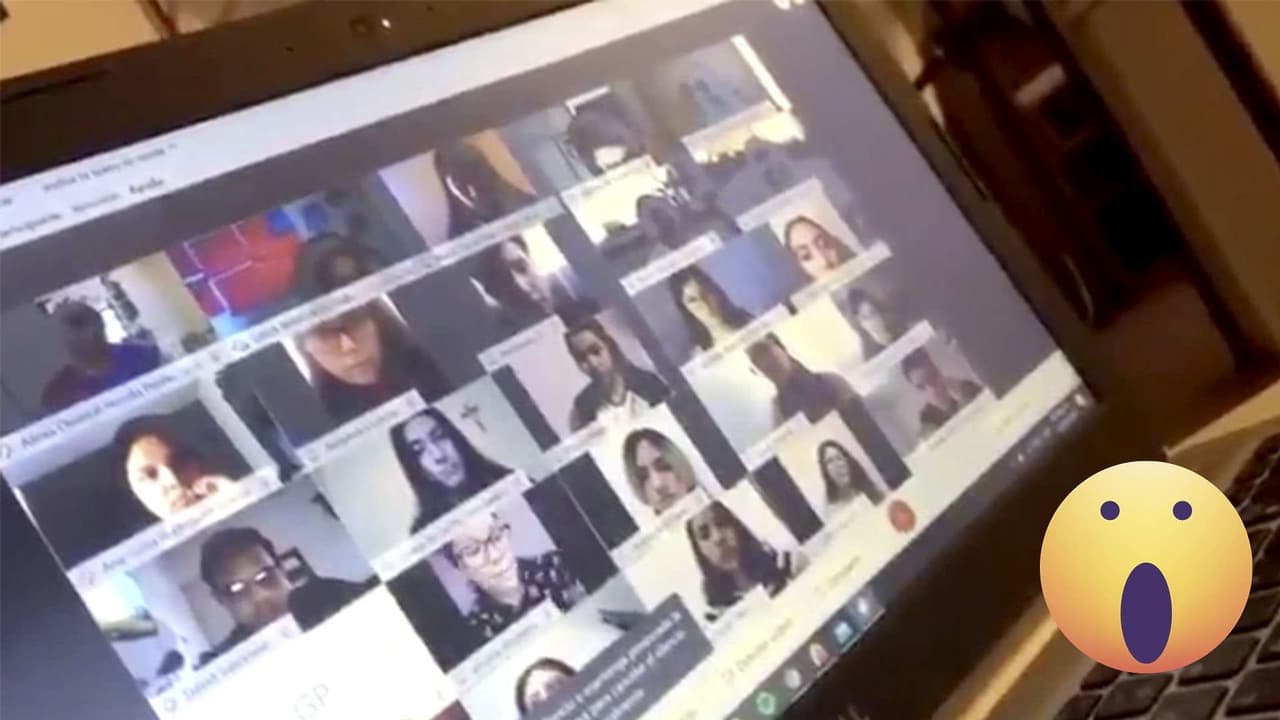 Maestra explota contra alumnos por no tener su cámara encendida