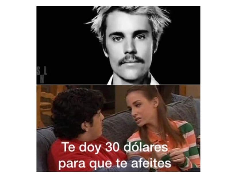 Muchos le dijeron que le daban dinero, cómo a Josh de Drake y Josh, cuando se dejó crecer un bigote de cinco pelos.